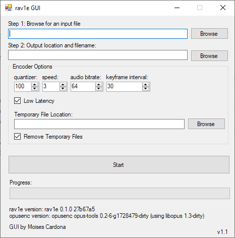 rav1e GUI V1.1