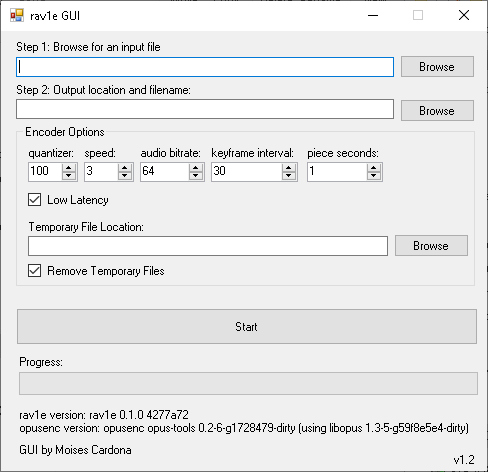 rav1e GUI V1.2