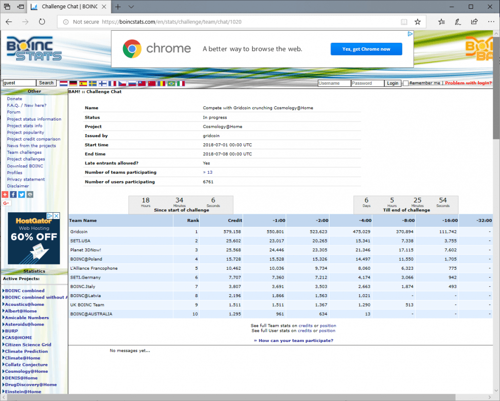 boinc projekt