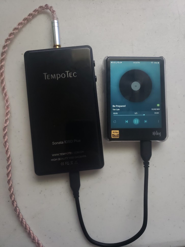 Tempotec Sonata iDSD Plus with the Hiby R3