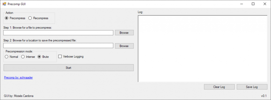 Precomp GUI v0.1