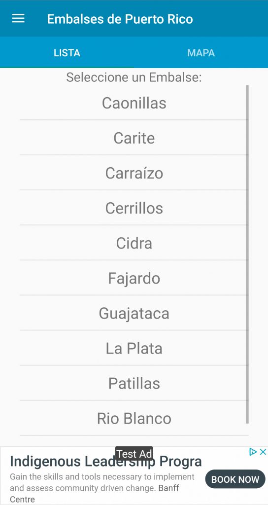 Lista de los embalses - Embalses de Puerto Rico