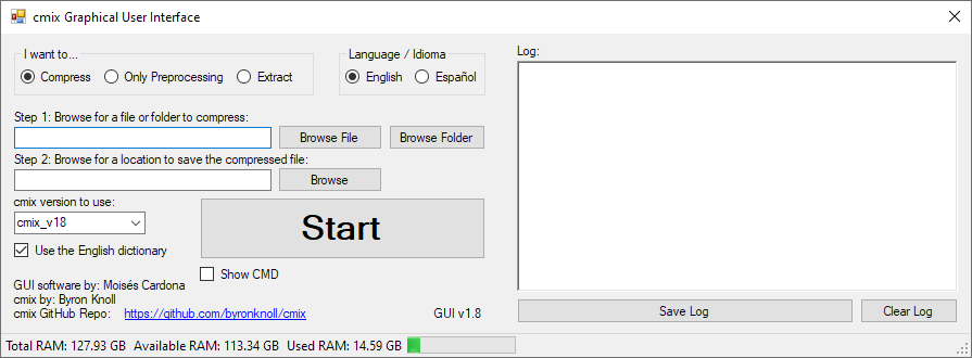 CMIX GUI v1.8