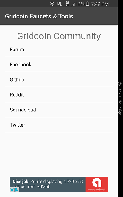 Gridcoin Faucets & Tools v1.2.2 Community Links