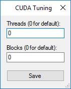 ZCash Mining GUI v0.3 CUDA Tuning