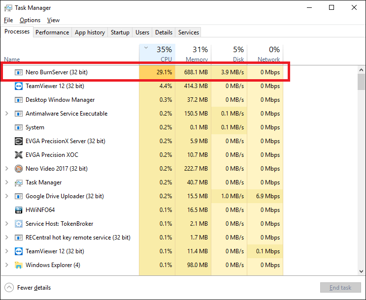 3 - Task Manager AMD Ryzen 7 1700