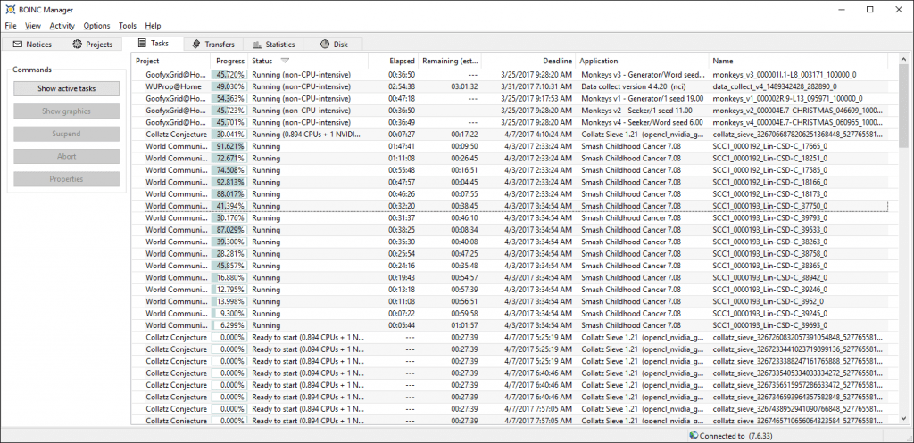 AMD Ryzen 7 1700 3.6Ghz BOINC