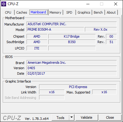 AMD Ryzen 7 1700 CPU-Z 1