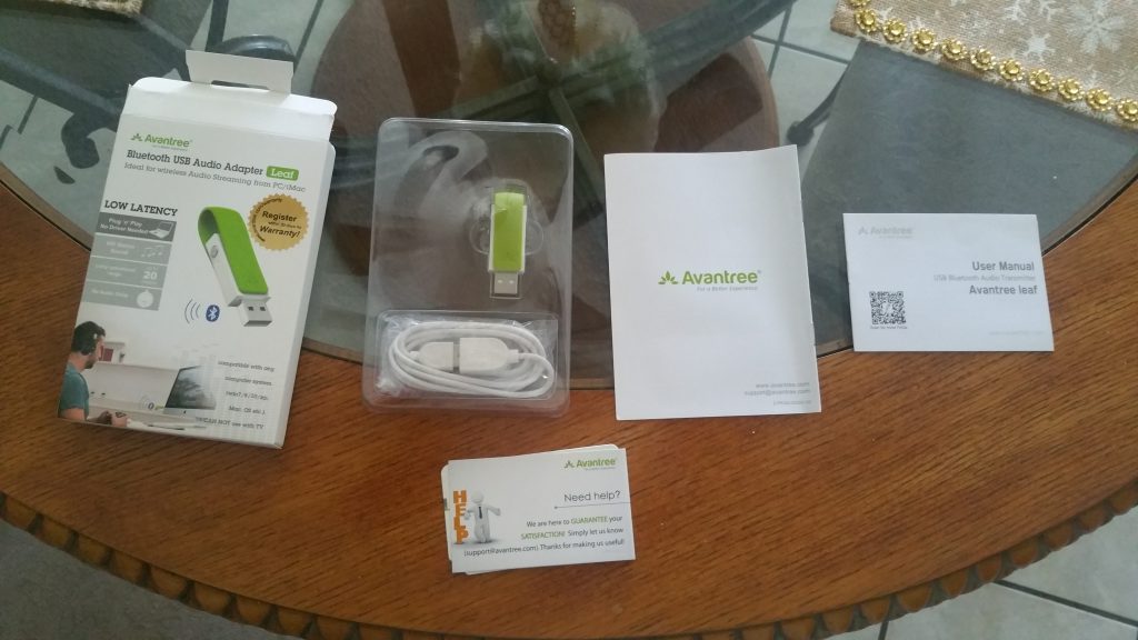 Unboxing and Overview of the Avantree Leaf, a USB Bluetooth aptX Low