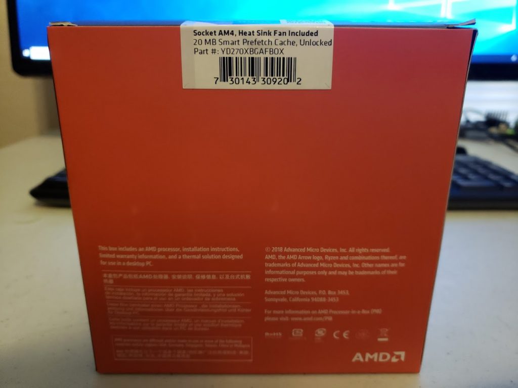 AMD Ryzen 7 2700X - 4