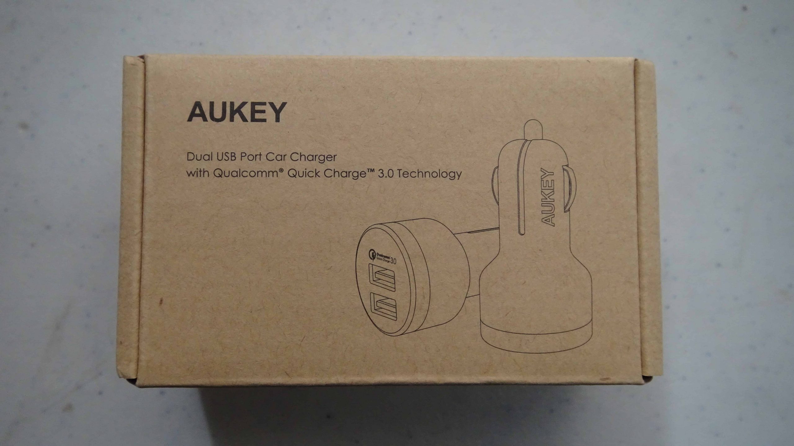 Aukey Dual USB Port Car Charger with Qualcomm Quick Charge 3.0 - 5