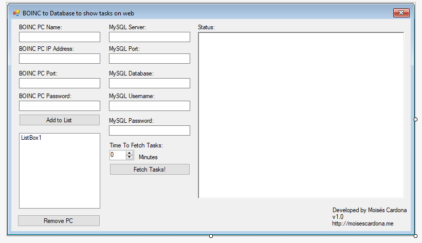 BOINC Tasks on Website 6