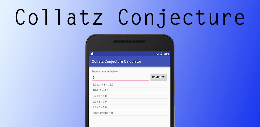 Collatz Conjecture Android App - 1