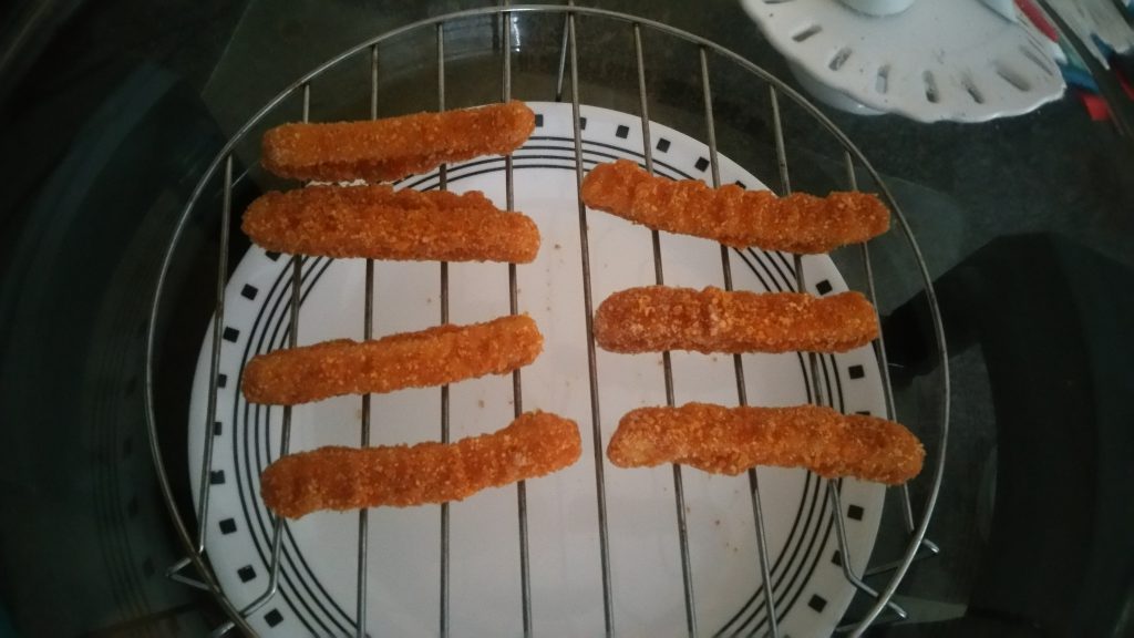Cooking Chicken Fries on a Convection Oven - 1
