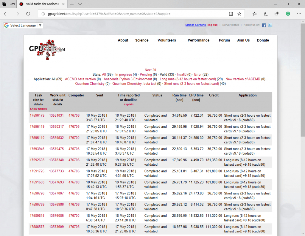 GPUGrid 5-18-2018 - 2