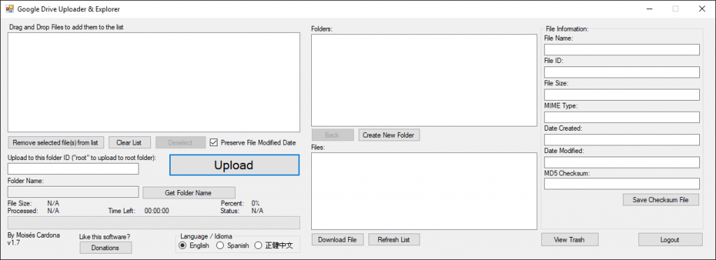 Google Drive Upload Tool v1.7 - 2