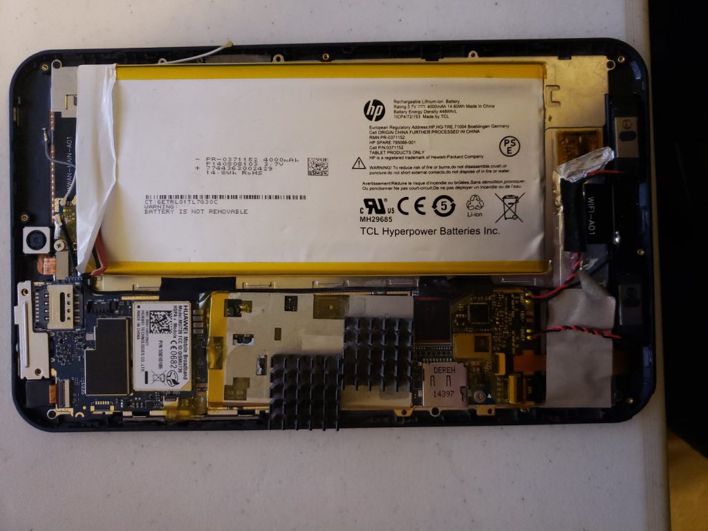 HP Stream 8 old battery