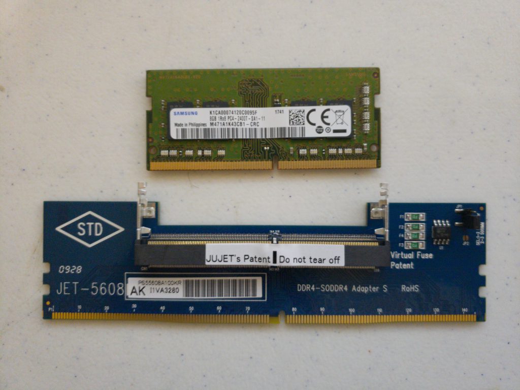 JET-5608AK DDR4 SODIMM to DIMM Adapter - 5