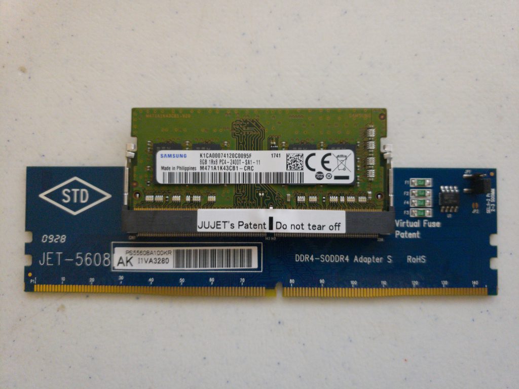 JET-5608AK DDR4 SODIMM to DIMM Adapter - 6