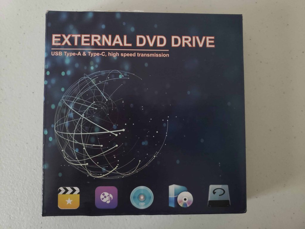 M Way External DVD Drive - Colorful Flame Pattern - 1