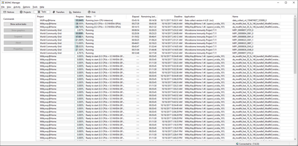 Microbiome Immunity Project - Emerald Badge - Tasks in BOINC