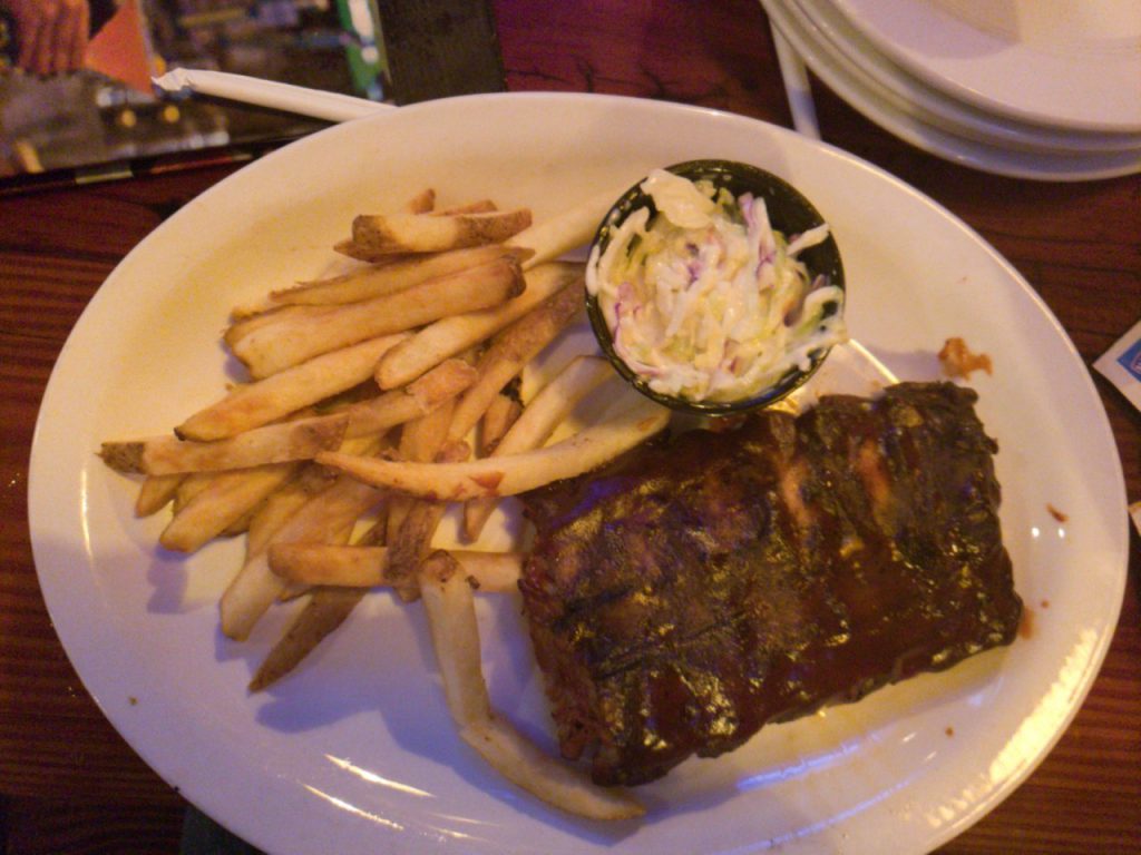 Miller's Ale House - 1-half ribs rack with French Fries