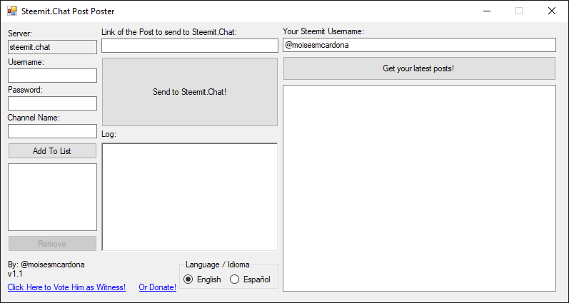 Steemit.chat Post Poster v1.1 - 1