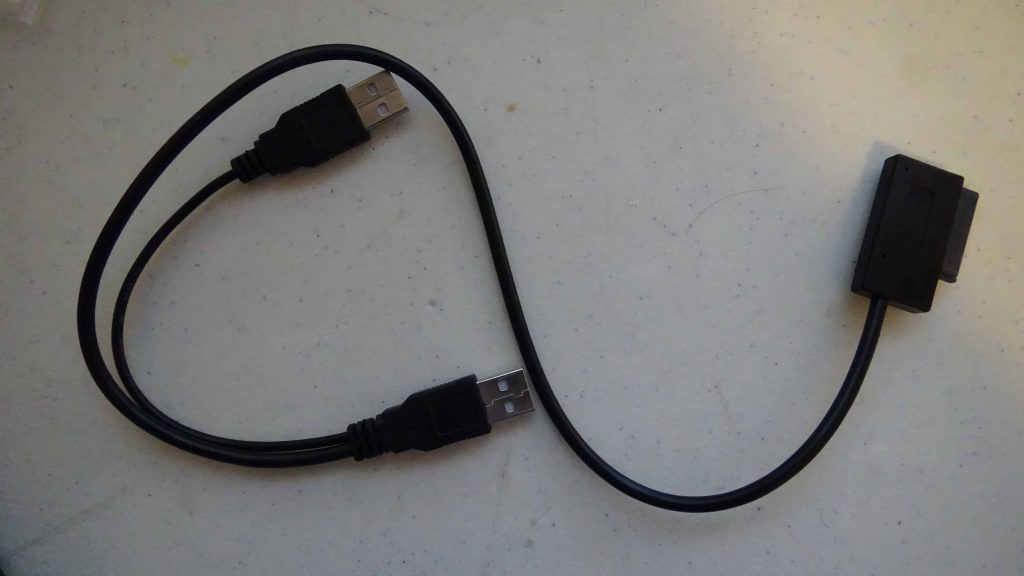 USB 2.0 to Slimline SATA Cable 3