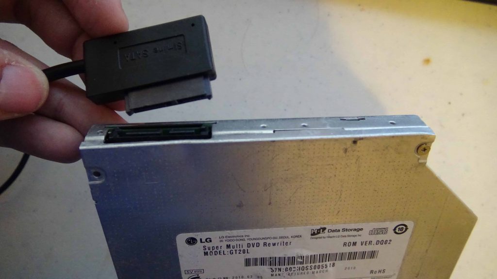 USB 2.0 to Slimline SATA Cable 7
