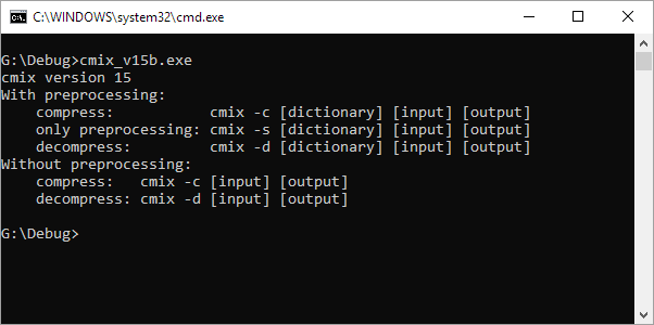 cmix GUI v1.0 - 1