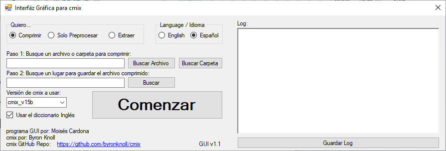 cmix GUI v1.1 - 2