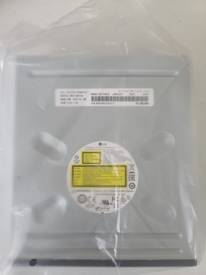 LG 14X Blu-Ray Writer WH14NS40 Drive in Plastic Bag