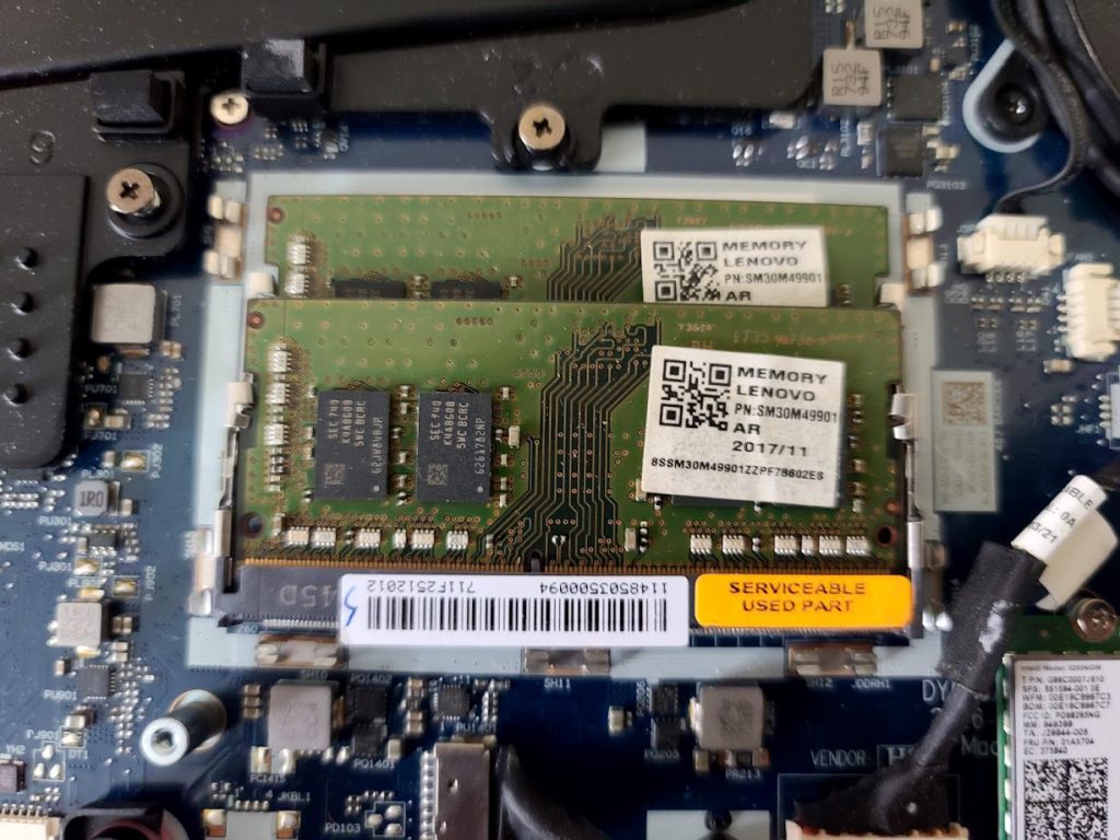 Samsung 8GB x2 RAM Modules in motherboard