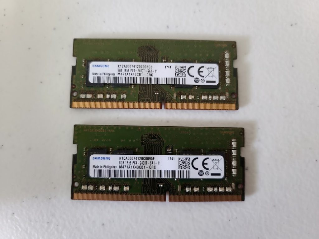 Samsung 8GB x2 RAM Modules