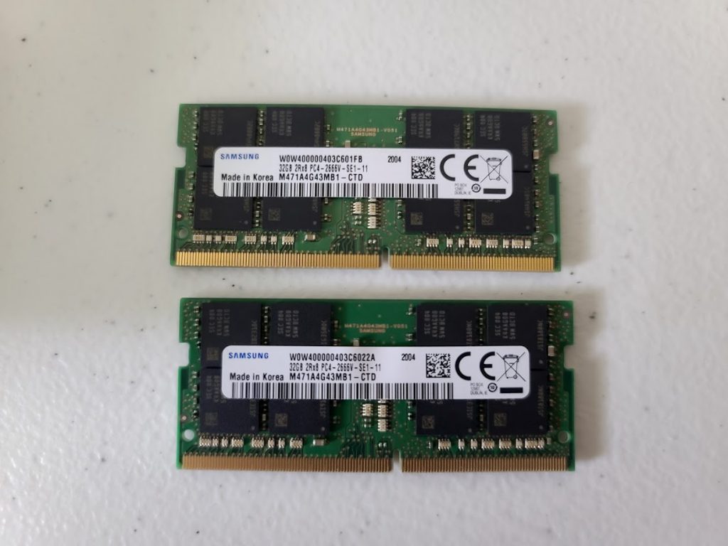 Samsung 32GB x2 RAM Modules