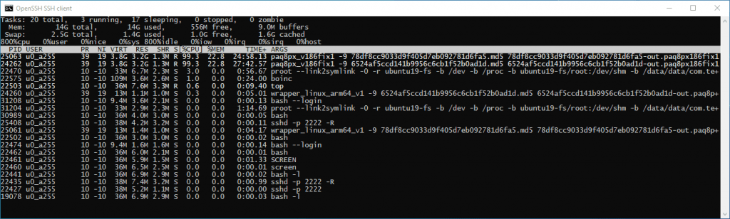 paq8px_v186fix1 running on ARM