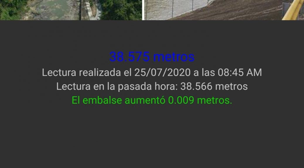 Embalses PR Dark Theme Reservoir Page - Spanish