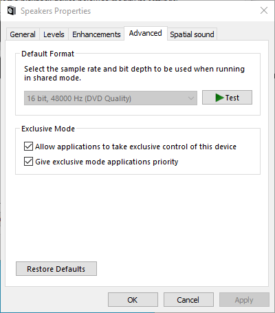 Avantree DG80 Settings 3