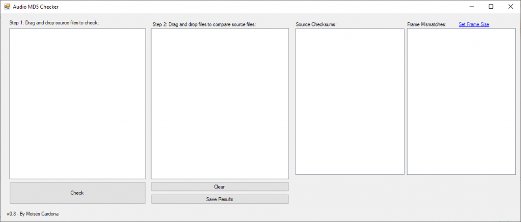 Audio MD5 Checker v0.8