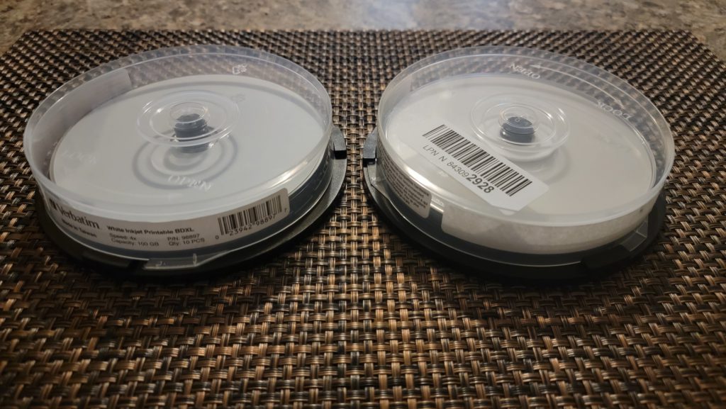 "Verbatim" BDXL Used Discs 4