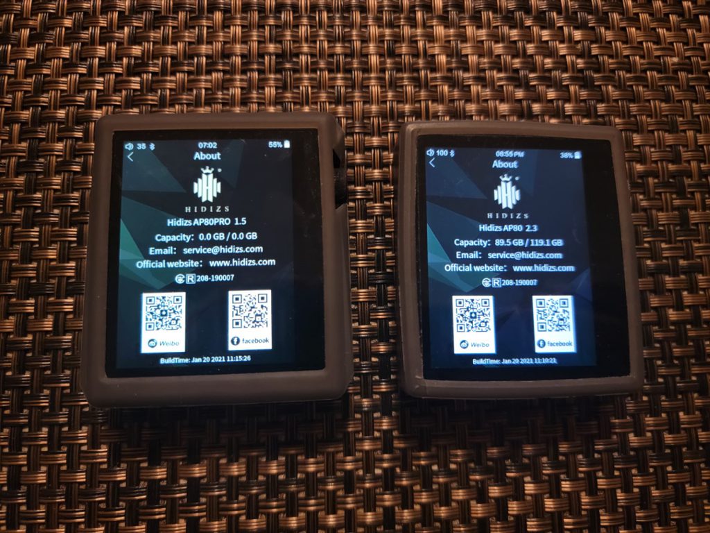 Hidizs AP80 and AP80 Pro MQA update