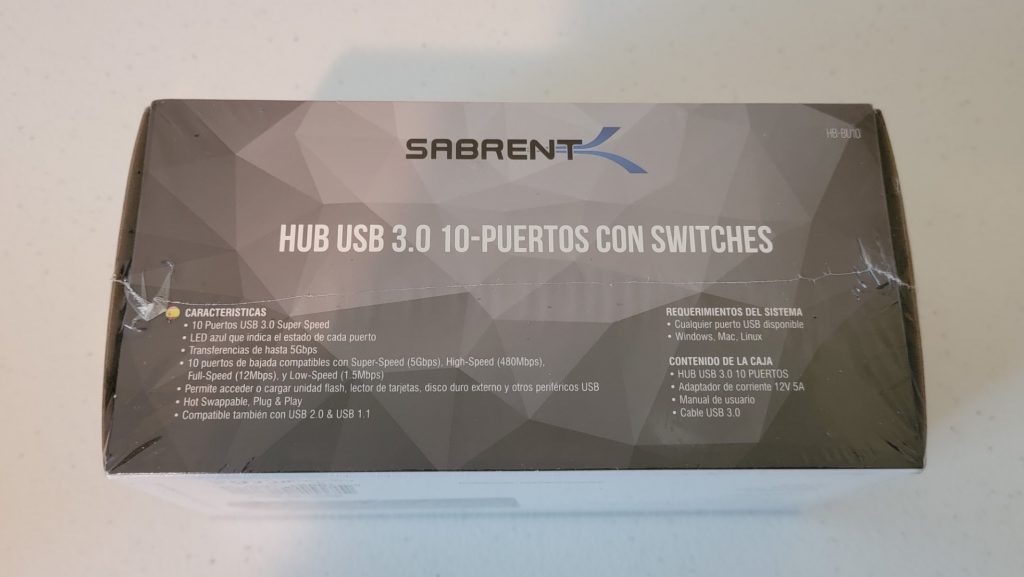 Sabrent 10-Port USB 3.0 Hub 3