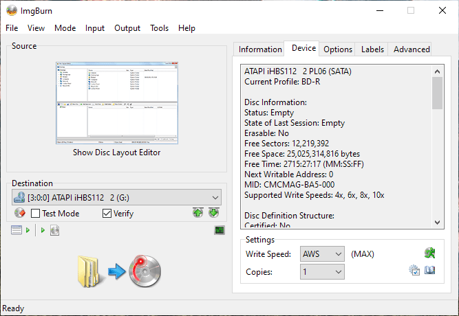 CMCMAG-BA5-000 on LiteOn iHBS112 1