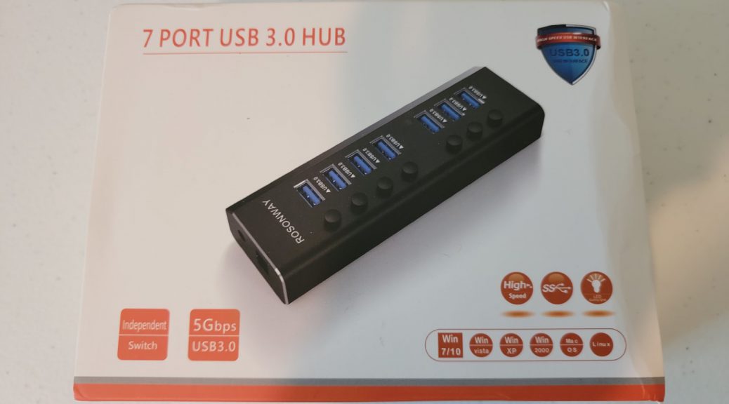 Rosonway 7-Port USB 3.0 Hub 1