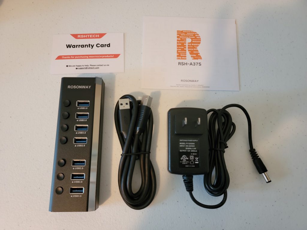 Rosonway 7-Port USB 3.0 Hub 10