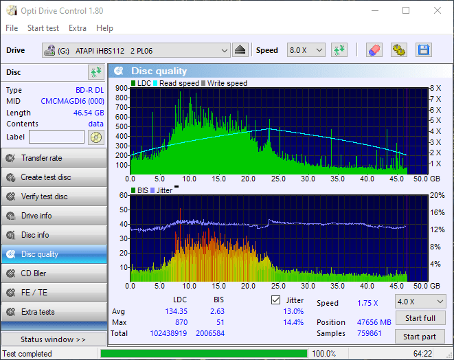 SpeedX BD-R DL Pioneer BDR-2212 14