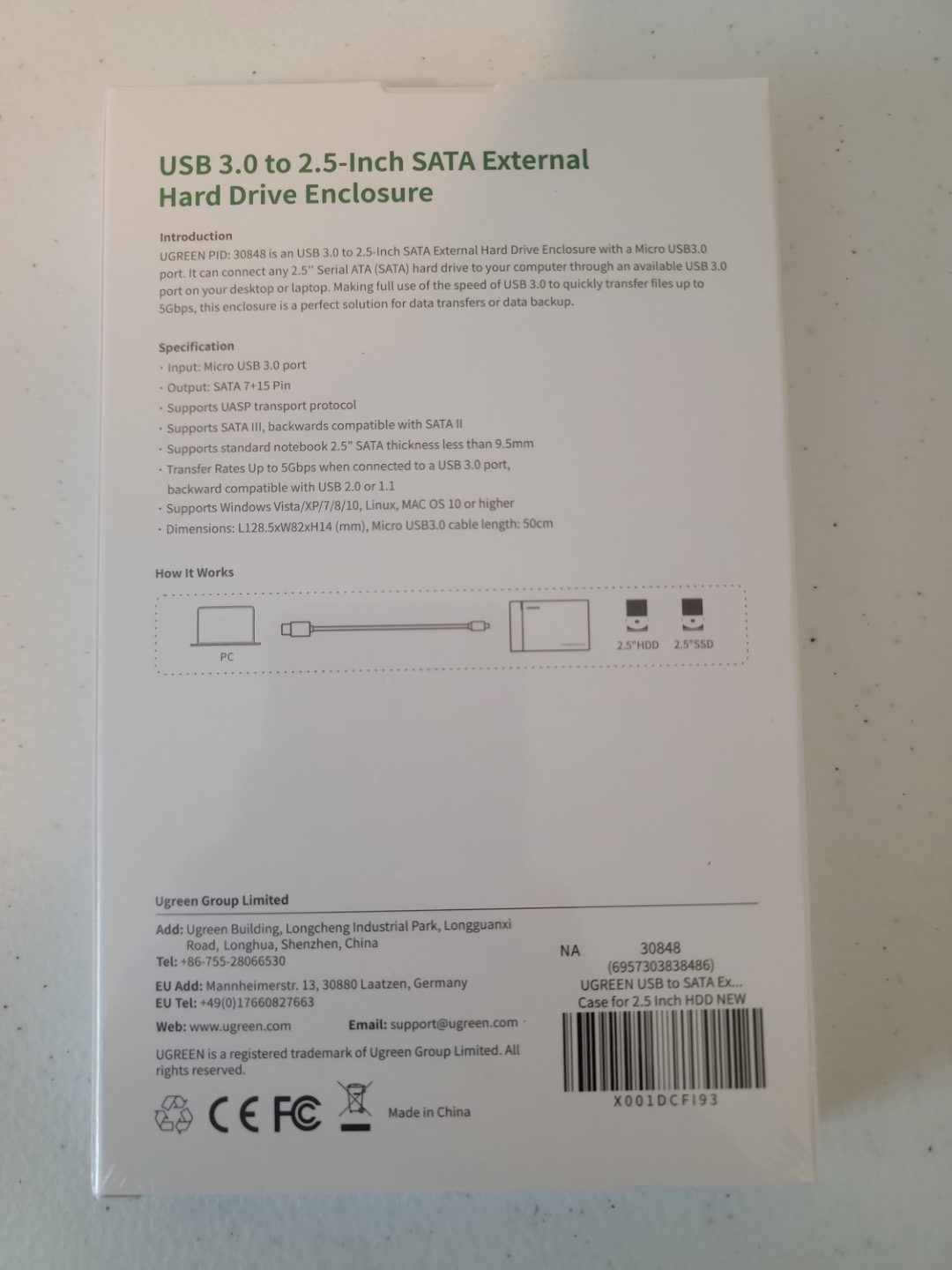 UGREEN 2.5 HDD to USB 3.0 Enclosure 2