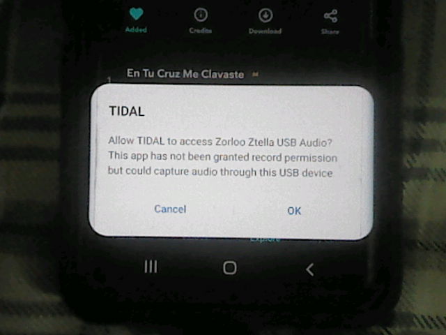 Tidal Android Ztella MQA 1