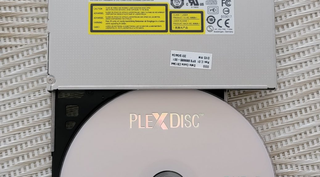 PlexDisc DVD+R burned in HP LG GT80N 2