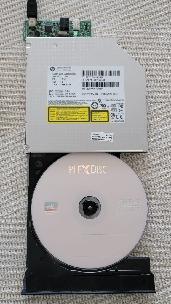 PlexDisc DVD+R burned in HP LG GT80N 2